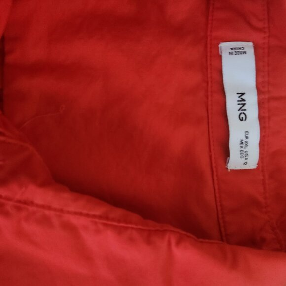 Mango Belted Red Collared Shirt Dress - Picture 3 of 8